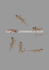 Lucky gecko in the house(fog gray)