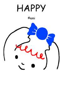 ハッピーちゃん　ふわふわ色emi