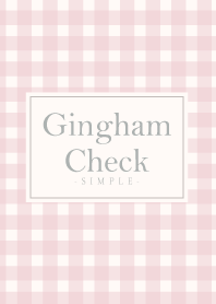 Gingham Check Natural Pink 24 -MEKYM-