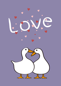 一起過情人節鴨！(莫蘭迪紫色)