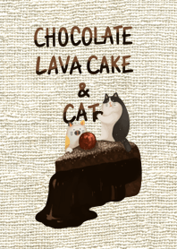 Chocolate Lava Cake & Cat
