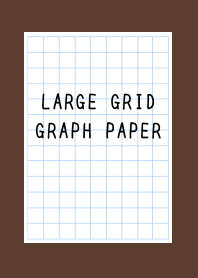 LARGE GRID GRAPH PAPER-DEEP BROWN