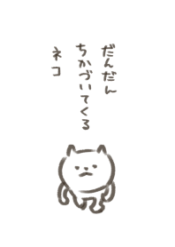 Cat gradually approaching