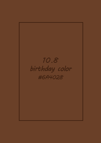 birthday color - October 8