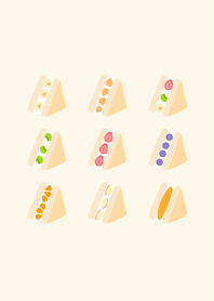 Happy fruit sandwich theme