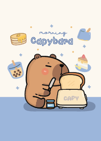 Capybara morning blue!