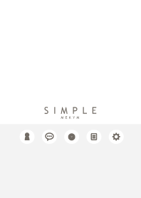 SIMPLE ICON-WHITE GRAY- 13