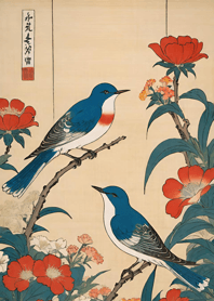 浮世絵 -鳥 daE815