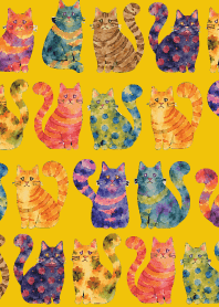 Amusing Cats03 yellow