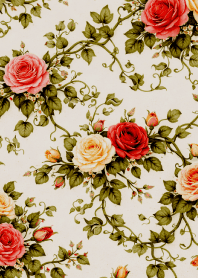 black 薔薇模様03