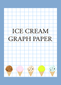 ICE CREAM GRAPH PAPER/DUSTY BLUE
