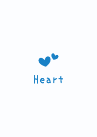 心 [藍色] 簡單