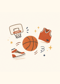 Cozy Hand-Drawn Basketball