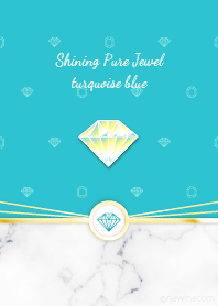 Shining Pure Jewel turquoise blue