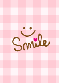 Smile -Pink check27-