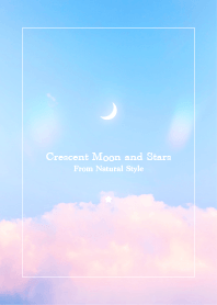 Crescent moon and star #55/Natural style