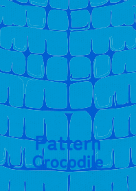 Pattern Crocodile Pale yacht blue