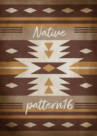 Native pattern16-Old Brown -