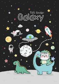 Galaxy : Cat & Dino Lover