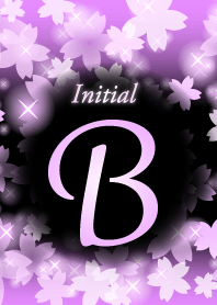 B-Initial-cherryblossoms at night-purple