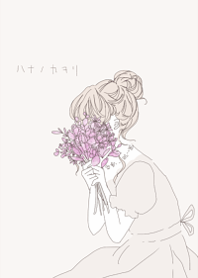 Flower scent and girl2.
