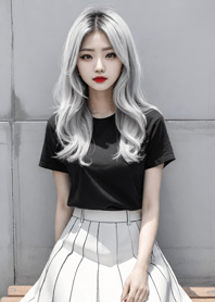 Sweet quiet girl - nice day 065289