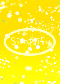 simplify sparkling yellow glitter