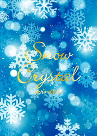 Snow Crystal Blue 4 -winter-