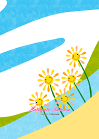 湖畔にて 【お花さん】【春夏】