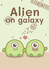 Alien on galaxy