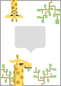 Pixel Art animal _ giraffe 2