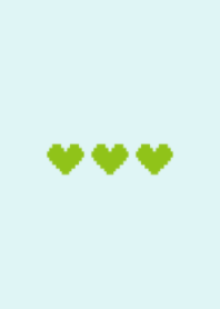 ミニドット絵ハート(グリーン39)