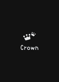 王冠 [黑色] 簡單