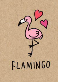 Kraftpaperx flamingo