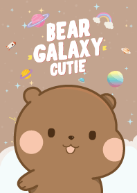 Brown Bears Galaxy Cutie Pastel Brown