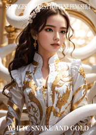 White snake and gold  Lucky 96