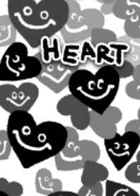 Pop monochrome hearts