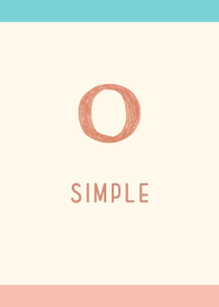 simple initials O beach