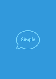 The Simple Speech bubble Blue No.1-01