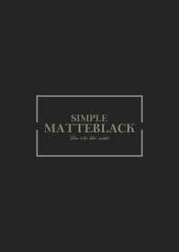 MATTE BLACK 23 -SIMPLE-