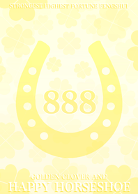 最強最高金運風水 黄金の四葉と幸運の馬蹄8