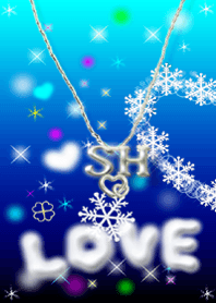 イニシャル S&H(ブルー)左側