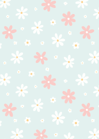 Pop flower field seamless Vol.1