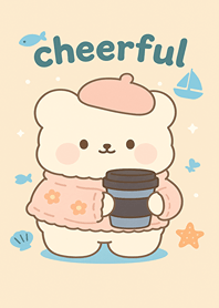 น้องหมีขอมีความสุข สีเบจ