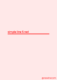 simple line 5 red
