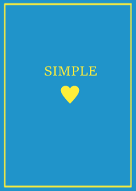 SIMPLE HEART /blue yellow