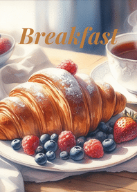 Breakfast and Croissant
