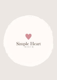 Simple Heart Dusky Beige -NATURAL- 5