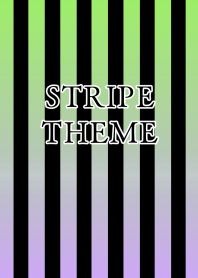 GRADATION STRIPE-GREEN PURPLE-BLACKj