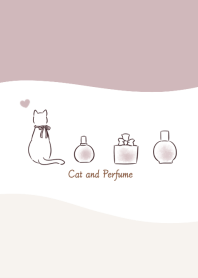 猫と香水 -くすみピンク- ウェーブ